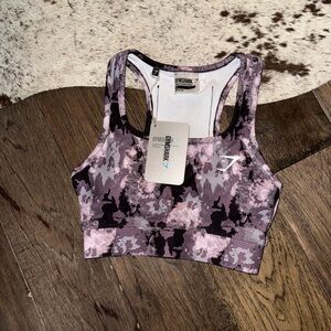 Gymshark Camo Print Sports Bra